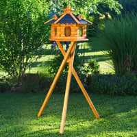 Vogelhaus V16 Variante in verschiedenen Größen und Farben mit oder ohne Ständer oder Solar - Ansicht 2