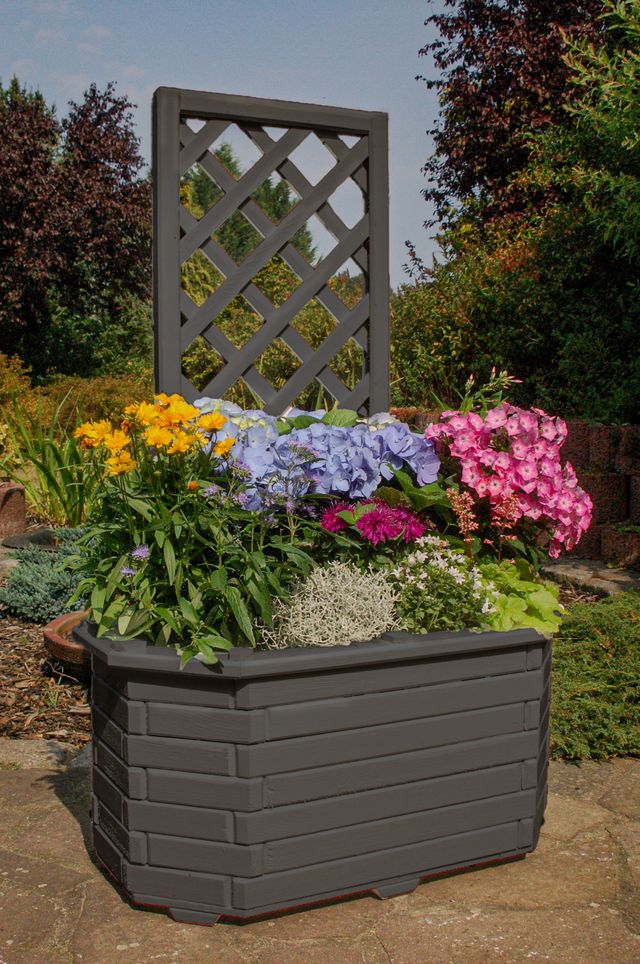 Blumenkästen grau, vollständig behandelt verschiedene Modelle - Ansicht 4