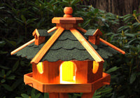 Vogelhaus, Vogelhäuschen mit Bitumschindeln, behandelt, mit Solar V12 - Ansicht 3