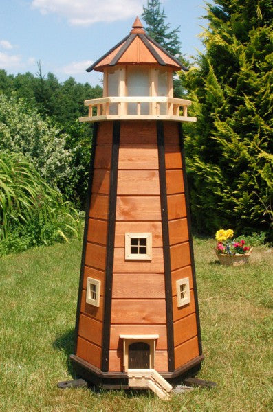 Garten-Leuchtturm - LED-Beleuchtung - Höhe 1,4m