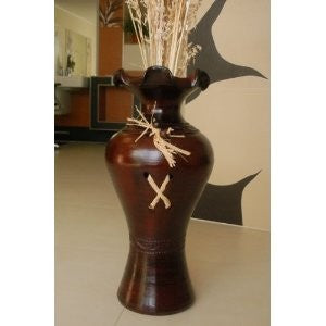 Edle 60 cm Bodenvase bordeaux