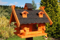 Vogelfutterhaus - Holz + buntes Dach - Größe 36 x 34cm - Ansicht 5