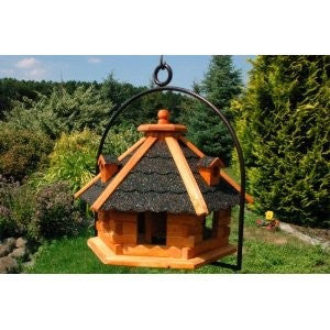 Großes Vogelhaus, Futterhaus 55 x 37 cm, imprägniert inkl. Bügel zum aufhängen