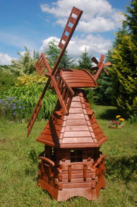 Windmühlen mit Lamellendach und Solar – Höhe 1,25 - Ansicht 3