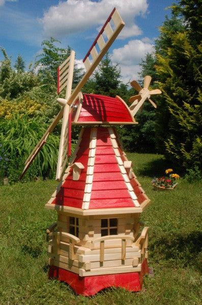 Windmühlen mit Lamellendach und Solar – Höhe 1,25