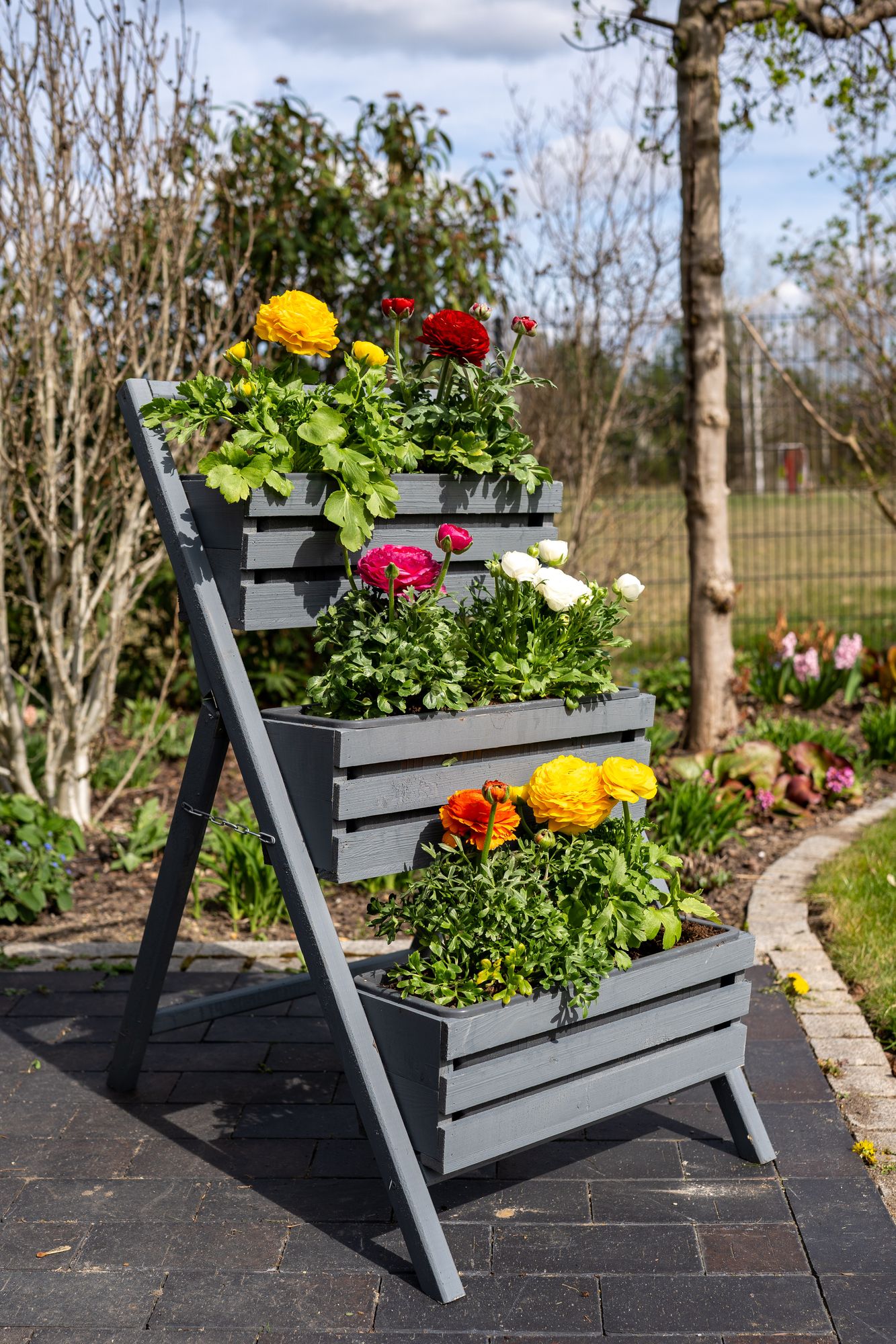 Blumentreppe, Blumenleiter, Pflanztreppe, Pflanzleiter - Ansicht 5