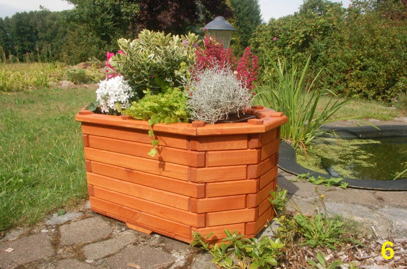 Blumentreppe, Blumenleiter, Pflanztreppe, Pflanzleiter aus Holz, vollständig behandelt versch. Farben und Modelle - Ansicht 6
