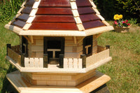 Windmühle mit braunem Lamellendach – Höhe 1,3 m - Ansicht 2