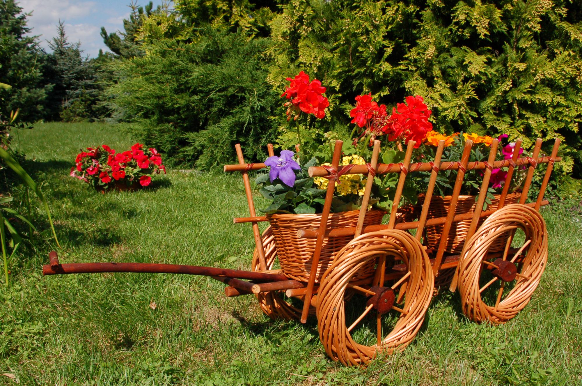Korbgeflecht, Rattan, Körbe, Pflanzkorb, Pflanzkasten - Ansicht 4