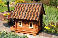 Wassermühle im Blockhausstil | 68cm mit Holzschindeln - Ansicht 4