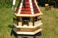 Kleine Windmühle verschiedene Hölzer – Höhe 1 Meter - Ansicht 2