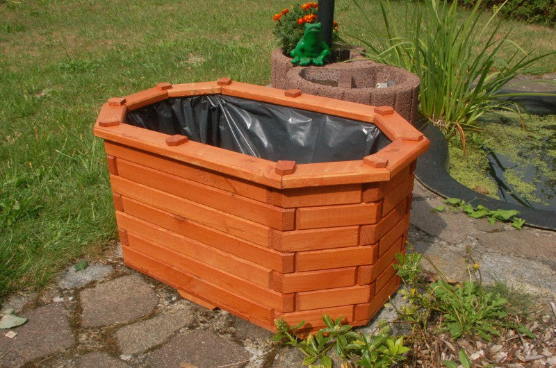 Pflanzkasten, Blumenkasten, Blumenkübel aus massivem Holz, für den Garten, (ohne Blumen) - Ansicht 4