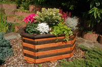 Pflanzkasten, Blumenkasten, Blumenkübel aus massivem Holz , für den Garten, (ohne Blumen) - Ansicht 3