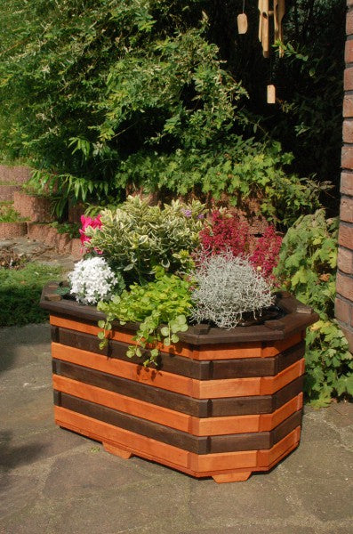 Pflanzkasten, Blumenkasten, Blumenkübel aus massivem Holz , für den Garten, (ohne Blumen)