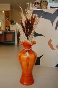Edle 60 cm Bodenvase braun - Ansicht 2