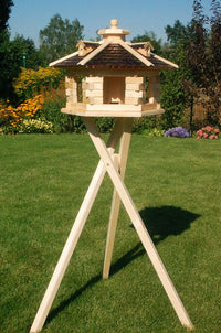 G Vogelfutterhaus XXL - Naturholz & Schindeldach - 58 x 35 cm - Ansicht 5