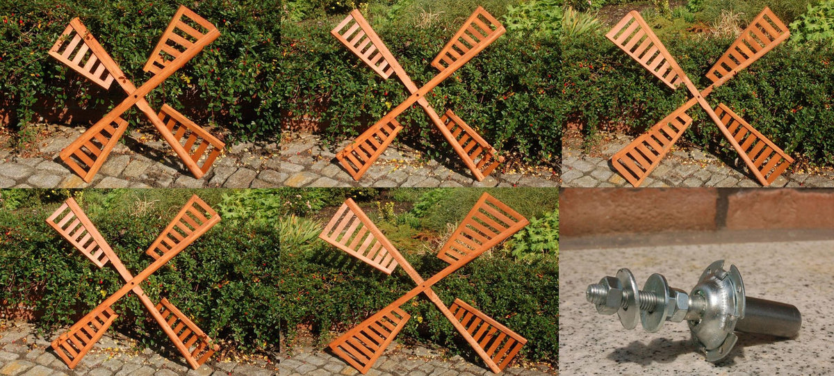 Flügel Windmühle Windrad Mühlenrad Windflügel wahlweise mit Kugellager verschiedene Längen Ersatzteile