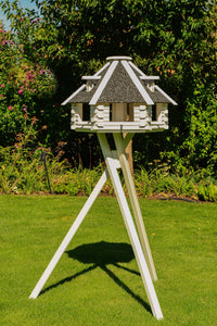 Vogelhaus, Futterhaus V13 XXL Stein verschiedene Varianten und Optionen wie Solarbeleuchtung und Ständer - Ansicht 2