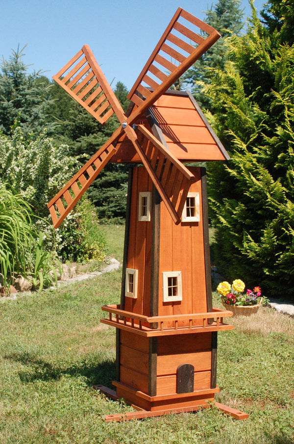 XL Windmühle auf Wunsch mit Solarbeleuchtung – Höhe 1,55 m