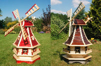 Windmühlen mit Lamellendach und Solar – Höhe 1,3 m - Ansicht 3
