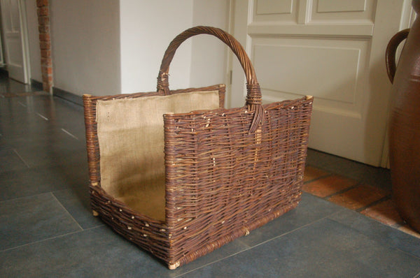 Kaminkorb, Kaminholzkorb Nr.7 50cm mit Jute