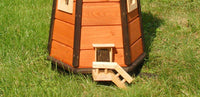 Garten-Leuchtturm - Höhe 1,10 m - braun - Solarbeleuchtung - Ansicht 3