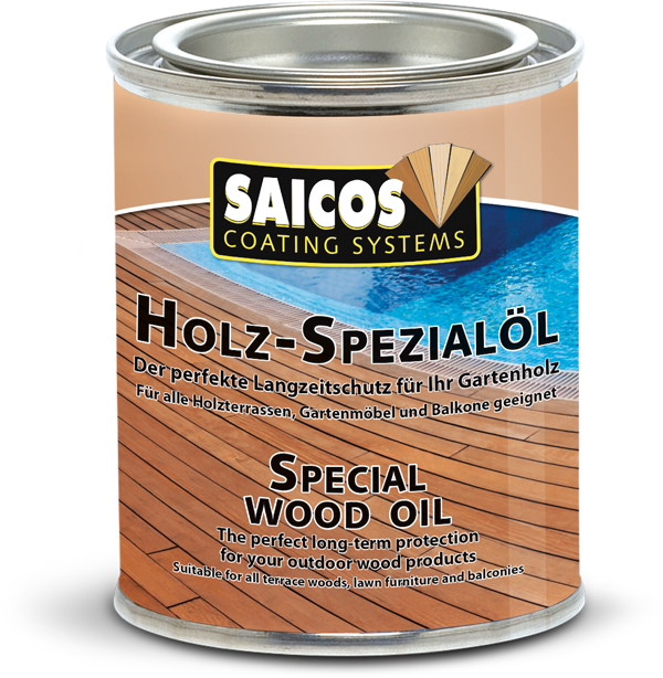 Saicos Holz-Spezialöl 125ml Holzschutz für den Innen- und Außenbereich 0110 Farblos