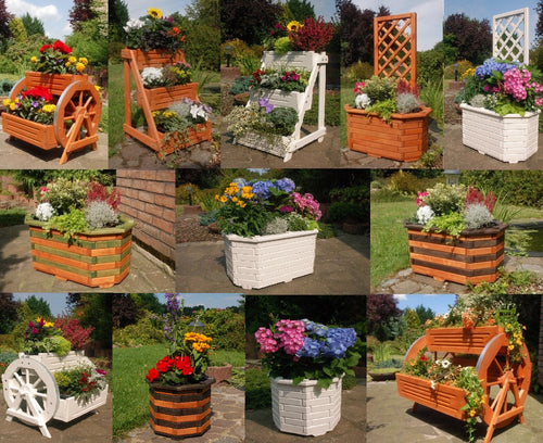 Blumentreppe, Blumenleiter, Pflanztreppe, Holz behandelt versch Farben / Modelle