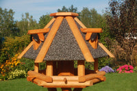 XL - XXL Luxus Vogelhaus, wahlw. mit Solar / Ständer, absoluter Blickfang, Vogelfutterhaus aus Holz, V13 - Ansicht 4
