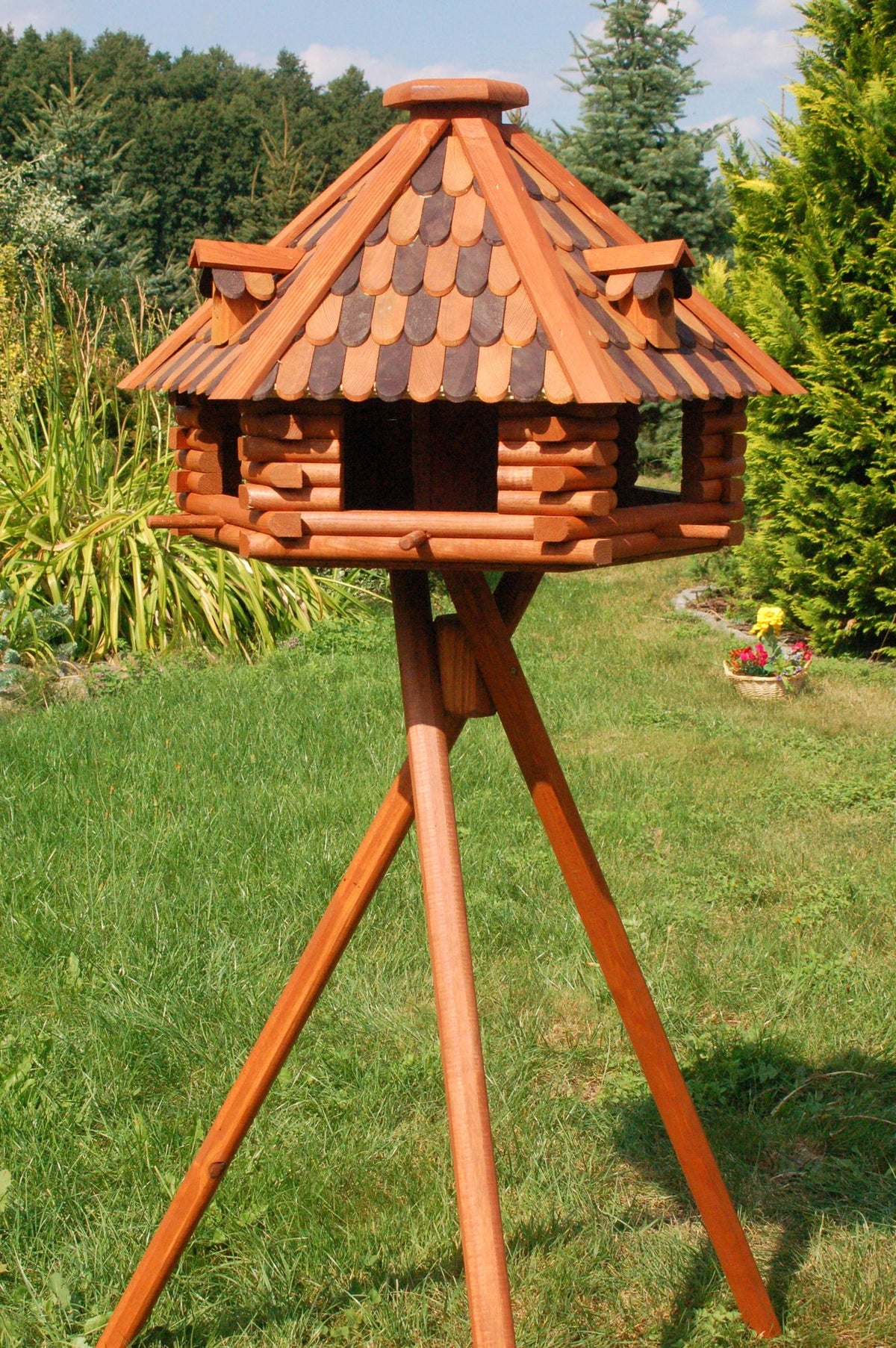 Vogelhaus mit Ständer XXL 70 x 45 cm