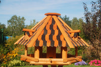 XL - XXL Luxus Vogelhaus, wahlw. mit Solar / Ständer, absoluter Blickfang, Vogelfutterhaus aus Holz, V13 - Ansicht 5