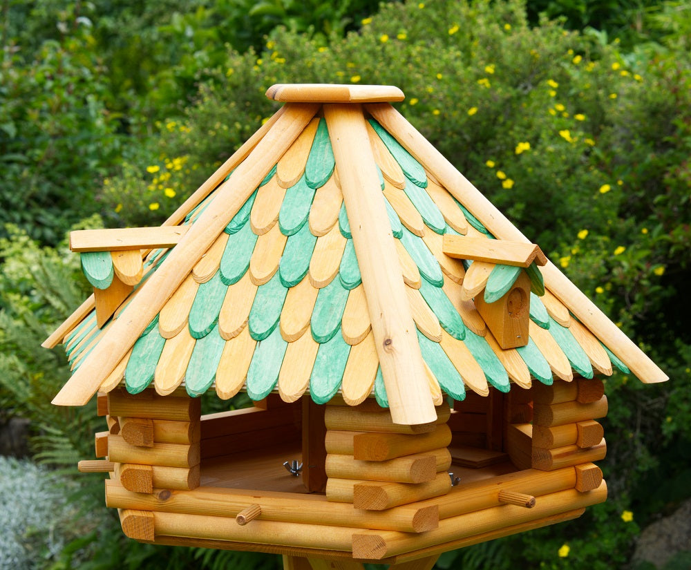XXL Luxus Vogelhaus absoluter Blickfang, Vogelfutterhaus aus Holz, V13g XXL