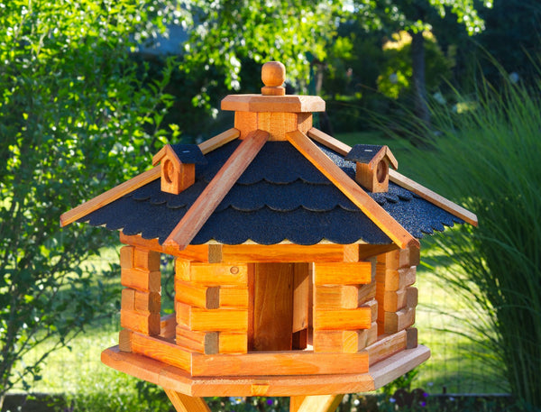 Vogelhaus, Vogelhäuschen mit Bitumschindeln, behandelt V 16 dunkel