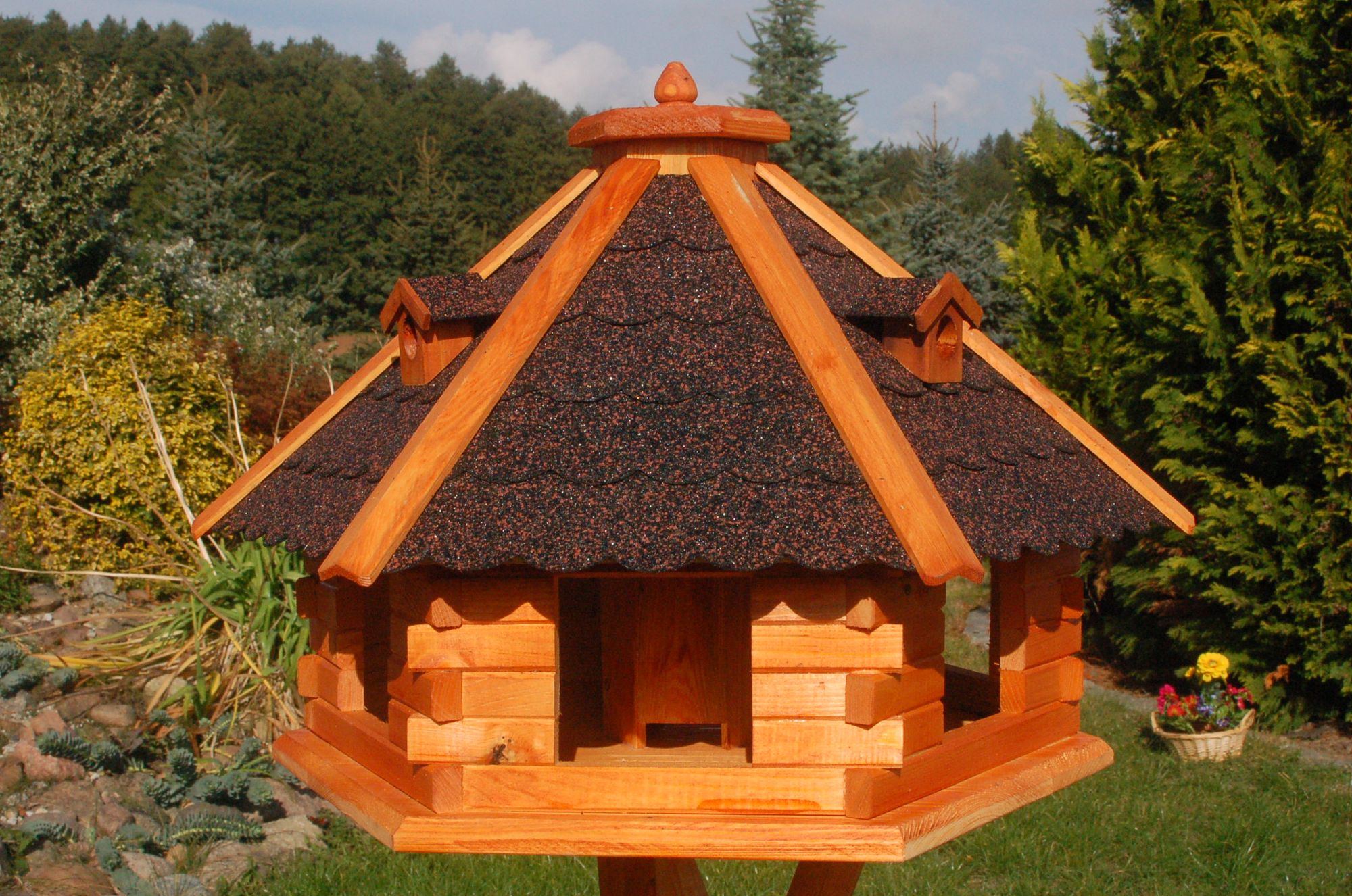 Riesiges XXL Vogelhaus, Futterhaus 67 x 45 cm impräg.