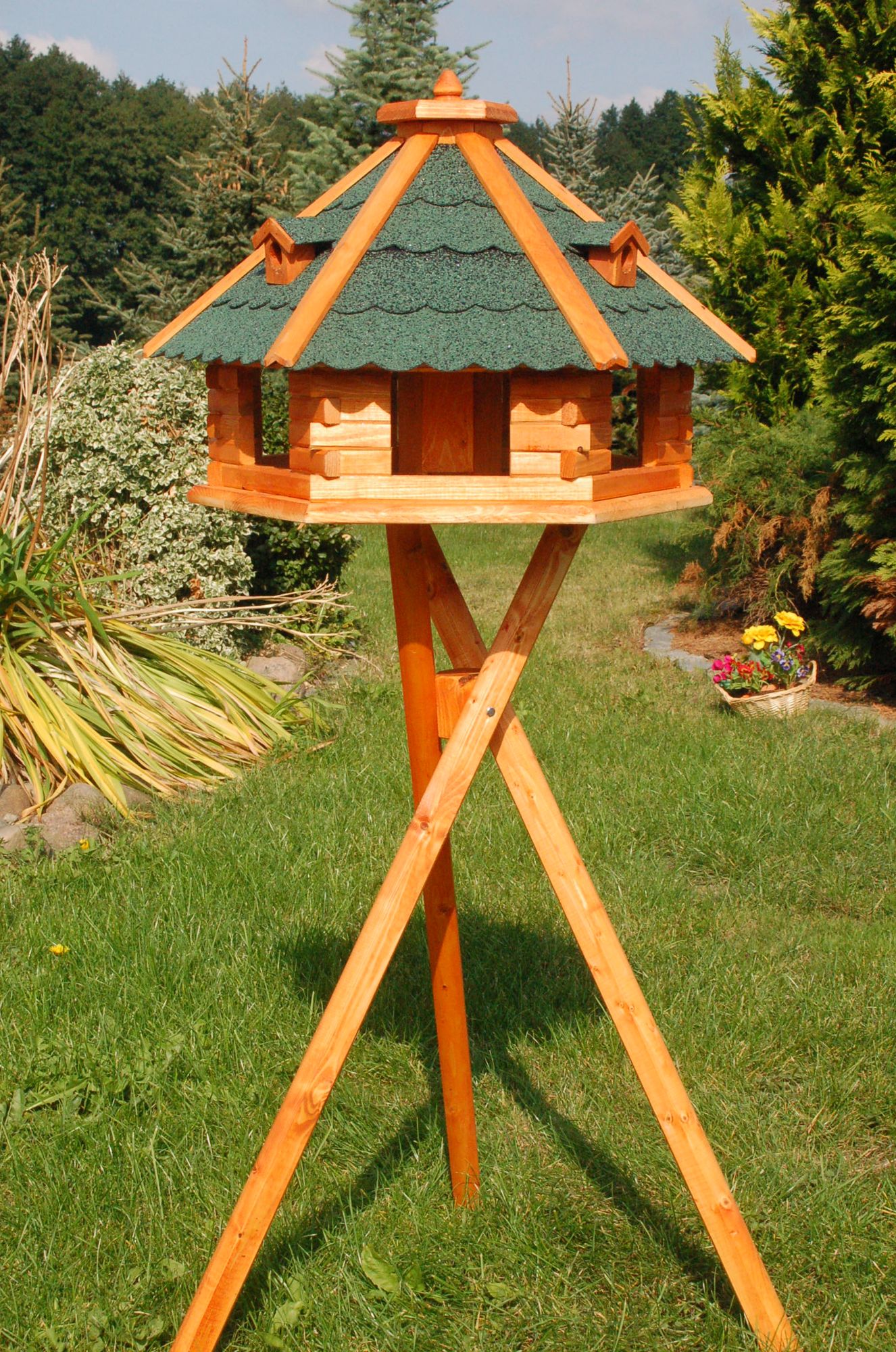Vogelhaus mit Ständer XXL 67 x 45 cm