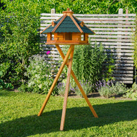 Großes XXL-Vogelhaus - Holz & farbiges Dach - 68 x 45 cm - Ansicht 4