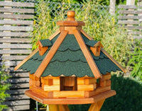 H Vogelhäuschen - Holz & buntes Dach - 46 x 32 cm - Ansicht 5