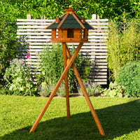 I Futterstation - Holz & farbiges Dach - 55 x 37 cm - Ansicht 3