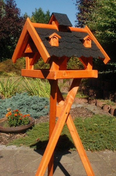 Futterhaus für Vögel - Holz & farbiges Dach - 43 x 38 x 37 cm - Ansicht 3