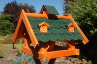 Futterhaus für Vögel - Holz & farbiges Dach - 43 x 38 x 37 cm - Ansicht 5