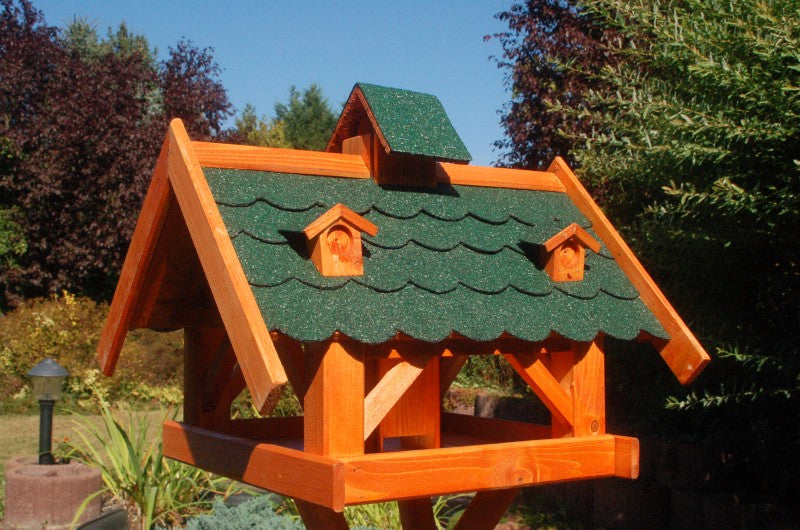 XXL Vogelhaus - Holz & farbiges Dach - 52 x 45 x 43 cm - Ansicht 5