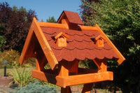 Futterhaus für Vögel - Holz & farbiges Dach - 43 x 38 x 37 cm - Ansicht 4