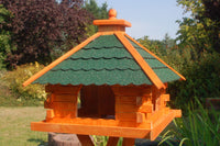 XXL Futterhaus Vogelhaus mit Bitumschindeln versch. Dachfarben wählbar mit oder ohne Solarbeleuchtung V20 bitum XXL - Ansicht 4