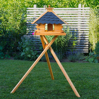 Großes Futtervogelhaus - Holz & farbiges Dach - 50 x 45 cm, V20 Bitum XXL Großes Futtervogelhaus - Holz & farbiges Dach - 50 x 45 cm - Ansicht 4