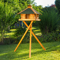 Großes Futtervogelhaus - Holz & farbiges Dach - 50 x 45 cm, V20 Bitum XXL Großes Futtervogelhaus - Holz & farbiges Dach - 50 x 45 cm - Ansicht 3