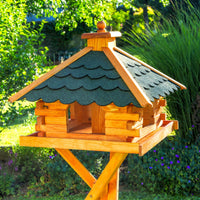 Großes Futtervogelhaus - Holz & farbiges Dach - 50 x 45 cm, V20 Bitum XXL Großes Futtervogelhaus - Holz & farbiges Dach - 50 x 45 cm - Ansicht 6