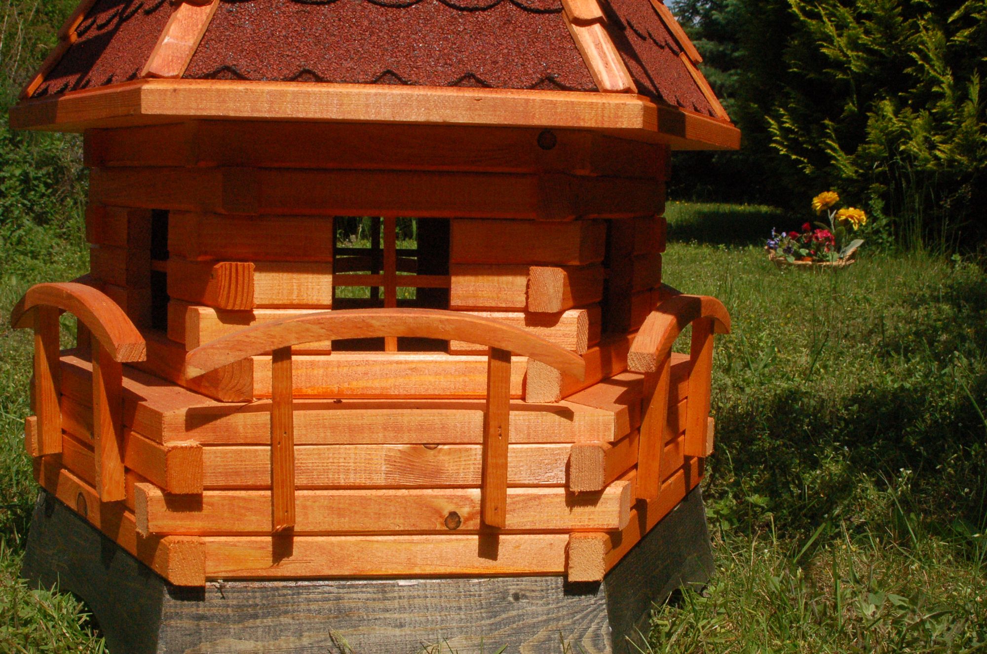 Windmühle mit Gauben und Solar-Beleuchtung – Höhe 1,4 Meter - Ansicht 5