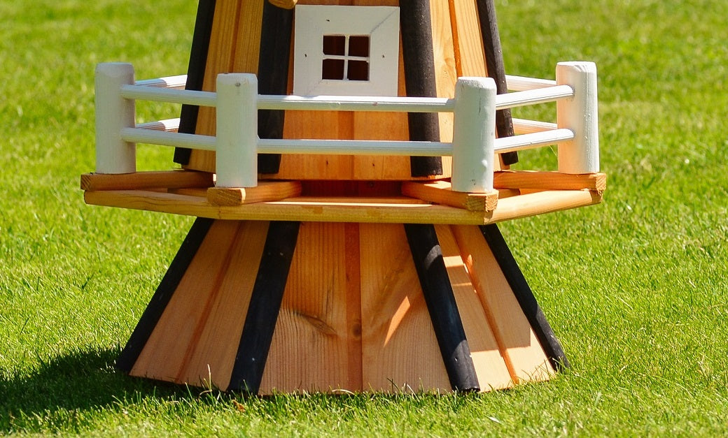 Kleine Holzwindmühle – Höhe 77 cm - Ansicht 5