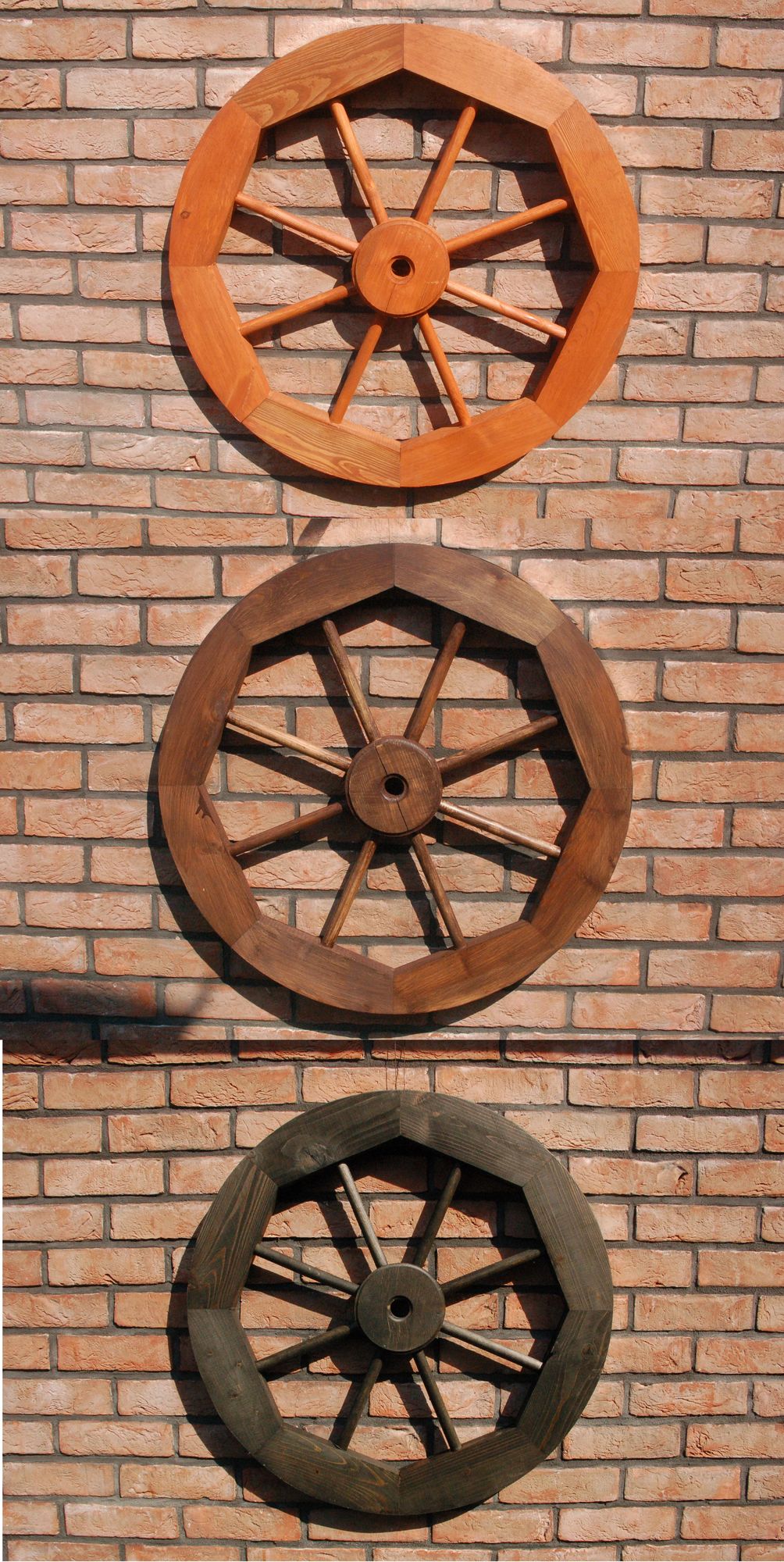 Dekoratives Wagenrad 48, 50, 70 oder 100 cm, rustikal, Holz, verschiedene Farben