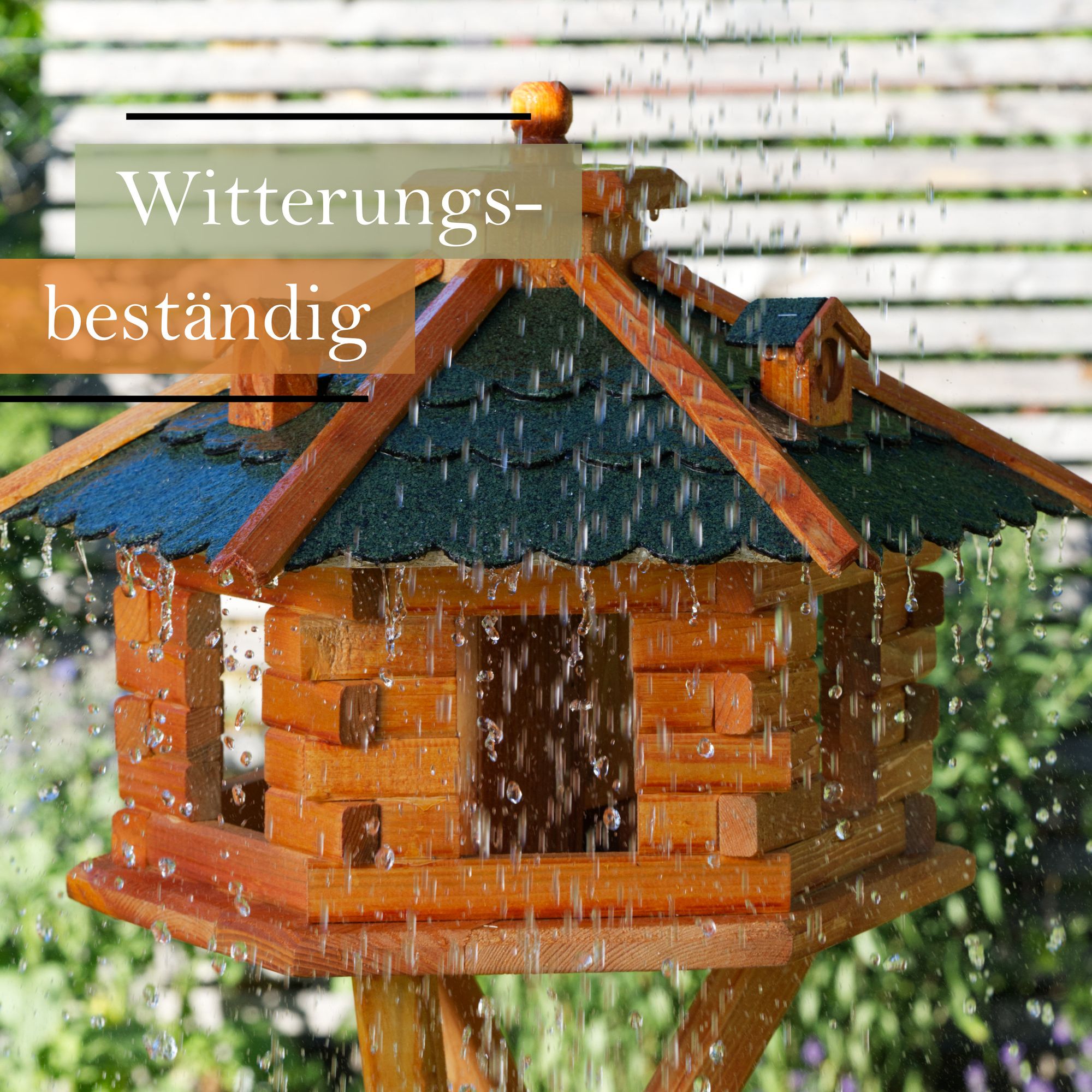 Vogelhaus V16 Variante in verschiedenen Größen und Farben mit oder ohne Ständer oder Solar - Ansicht 11